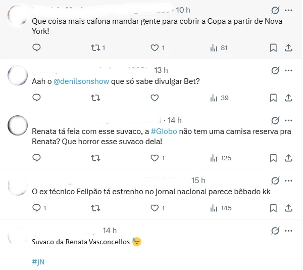 Parte do corpo de Renata Vasconcellos é exposta e causa espanto: ‘Que horror’ 37