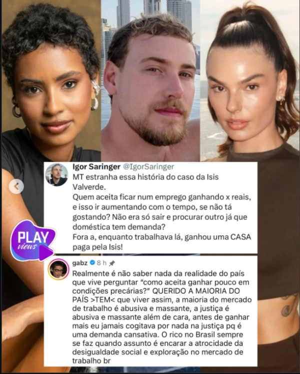 Gabz se posiciona sobre polêmica envolvendo Isis Valverde e solta o verbo: ‘É abusiva, massante…’ 34