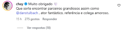 Chay Suede revela comportamento de Dan Stulbach nos bastidores da Globo e comentário dá o que falar 34
