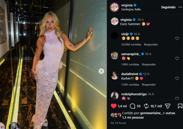 Virginia Fonseca surge com look elegante, detalhe do vestido chama atenção e Vini Jr. reage 34