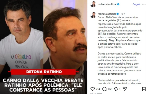 Carmo Dalla Vecchia sobe o tom contra Ratinho e comenta fala sobre cantor famoso 34 E6wajeiEcPh81DXNs5YTQqfcwarFW0Jzqzc5jMWN