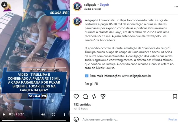 Brincadeira estilo ‘Banheira do Gugu’ termina mal: Justiça condena filho de Tiririca 34