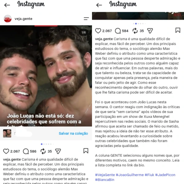 João Guilherme agradece à Veja após ser chamado de ‘sem carisma’: ‘Nunca mais vou precisar falar com vocês’ 36