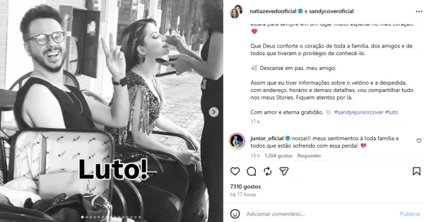 Junior recebe triste notícia e lamenta falecimento: ‘Sofrendo com essa perda…’ 34 UCaYttwuKZccMk34GgmGURwM8IatMvk4ODrDMgyP