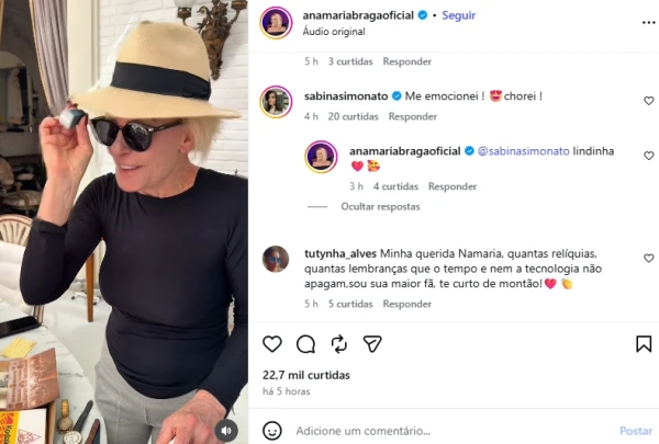 Após o ocorrido com Ana Maria Braga, Sabina Simonato se manifesta: ‘chorei…’ 34