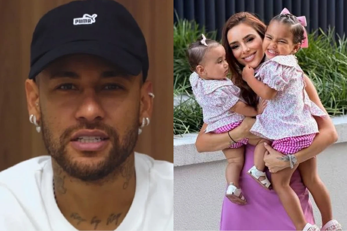 Neymar revela nome da filha, que também começará com a letra M, assim como Mavie e Mel