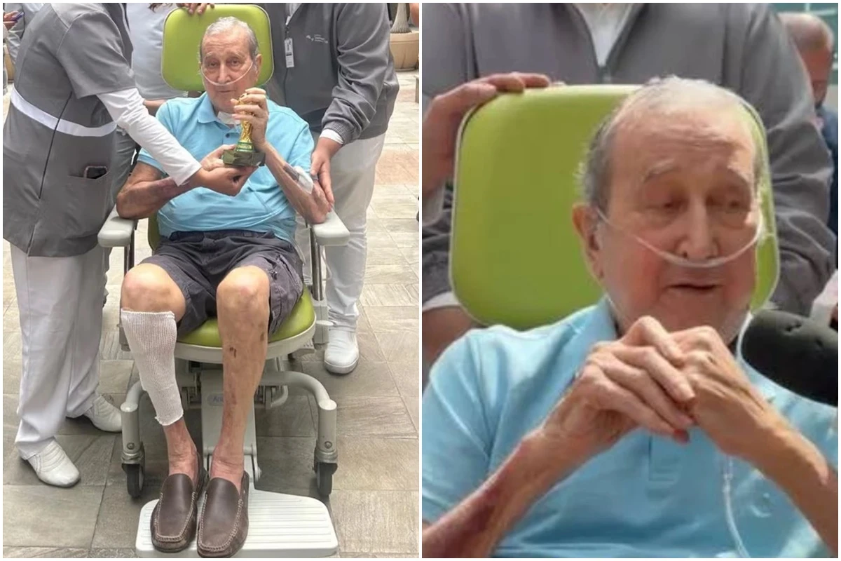 Estas foram as palavras de Parreira ao deixar hospital depois de 80 dias internado: ‘Em breve…’