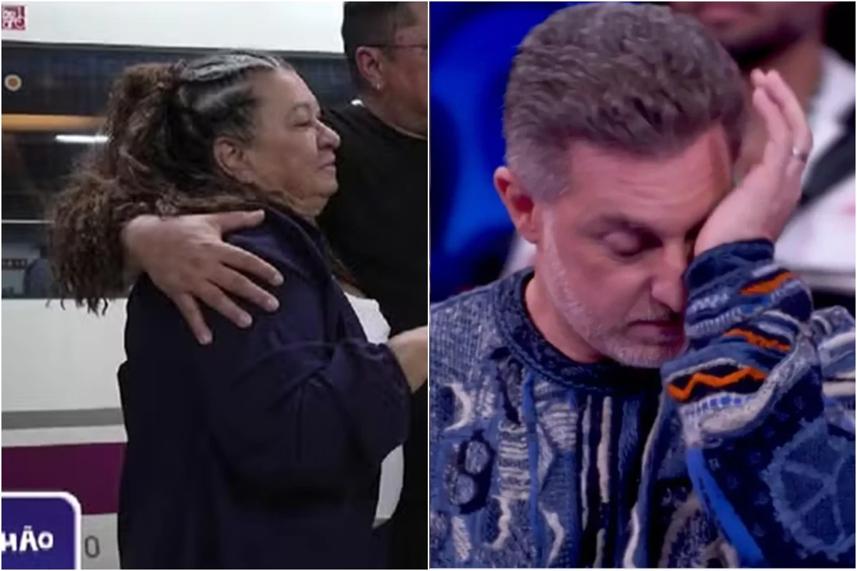 No palco do Domingão com Huck, Luciano reencontra a mãe Josélia após 14 anos e emociona o Brasil