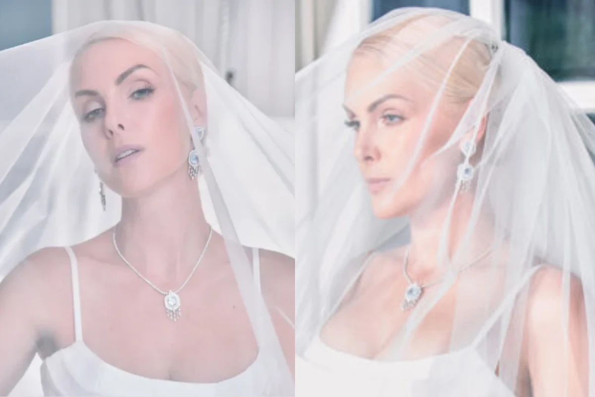 Vestido de noiva de Ana Hickmann rouba a cena em casamento com Edu Guedes