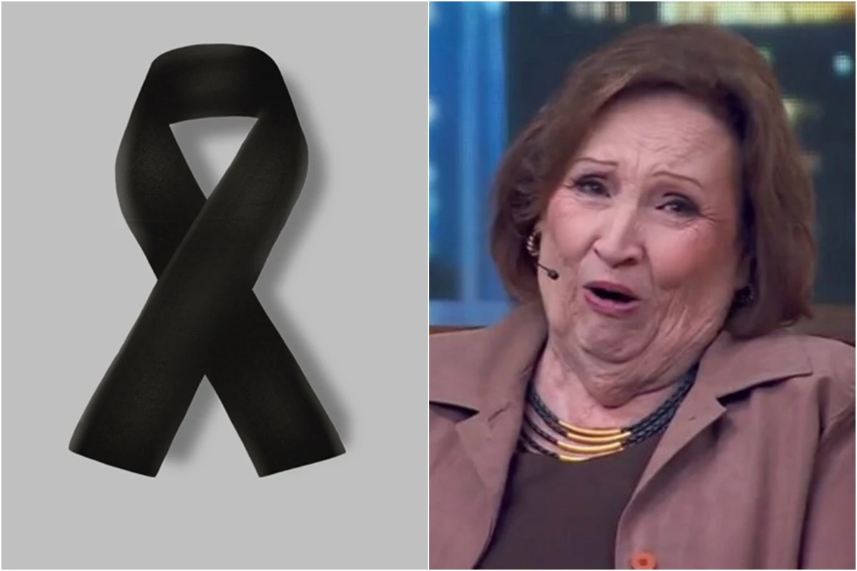 Enlutada, dona Déa não segura as lágrimas no palco do Domingão: ‘não tem dor maior…’