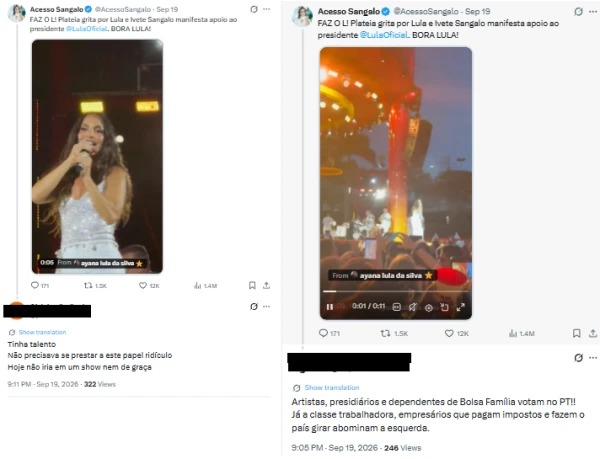 Vídeo: atitude de Ivete Sangalo em relação a Lula às vésperas da eleição gera revolta: ‘papel ridículo’ 34