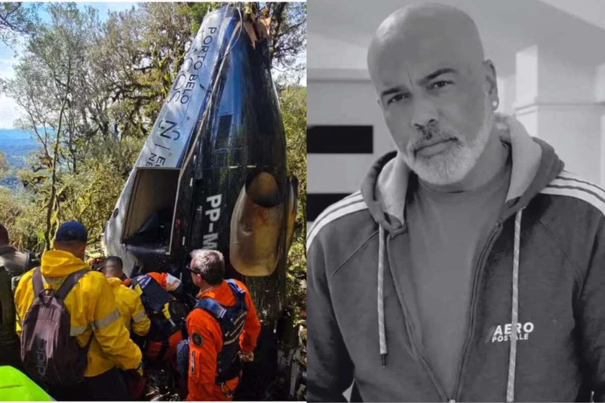 Dona do helicóptero que levava o cantor Rick vai precisar retirar destroços de mata fechada