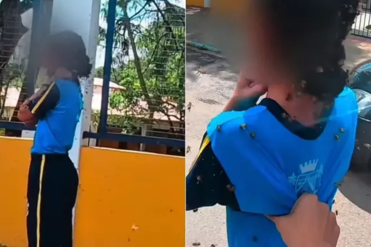 Entregador conta o que fez ao encontrar menina cercada por abelhas; detalhe vem à tona