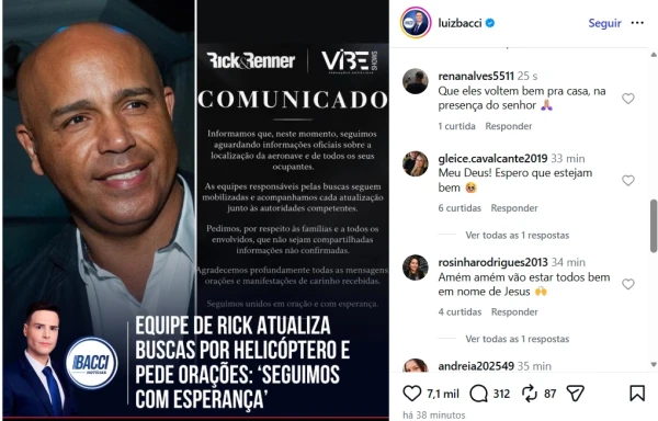 Equipe de Rick emite comunicado oficial após horas de buscas pelo cantor e causa comoção: ‘Informamos que…’ 37 vgcYh9rJ41WIKnfzkwPF0U4Fd9WzTTfYPTXmHuRA