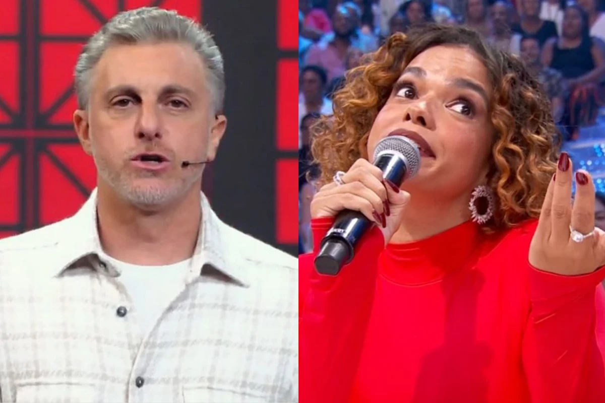 No Domingão, Luciano Huck deixa Jeniffer Nascimento em situação constrangedora e a atriz reage: ‘Eu não…’