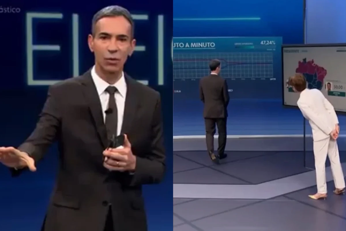 Foi isso que César Tralli fez ao vivo na Globo; jornalista está sendo detonado: ‘Esse mala…’