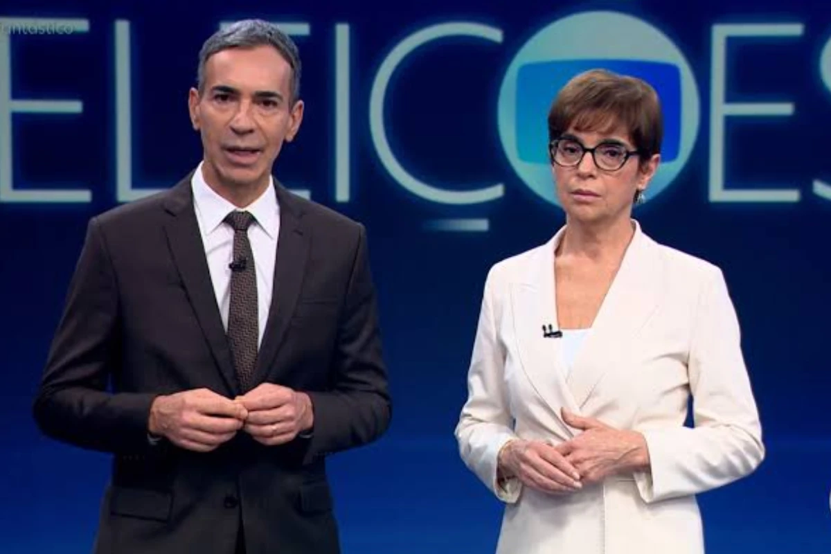 César Tralli é detonado após situação envolvendo Renata Lo Prete durante a apuração do 2º turno na Globo