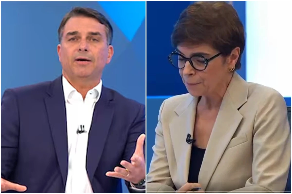 Renata Lo Prete interrompe Flávio Bolsonaro e manda recado na sua cara: ‘O senhor não é…’