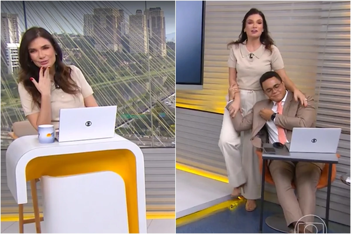 Após ocorrido ao vivo, Sabina Simonato consola Marcelo Pereira: ‘Fofinho da mamãe…’
